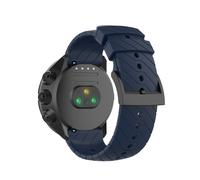 Bracelet de montre modèle étendu en sergé de silicone pour Garmin Forerunner 22mm Blue