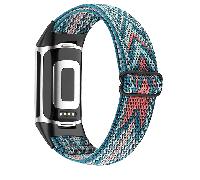 Bracelet de montre motif flèche compatible avec Fitbit Charge 5 multicolore