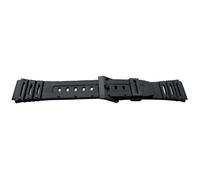 Bracelet de montre - MY-MONTRE - 20 mm - Noir - Polyuréthane - Compatible Casio (259F1, FT100, CA61)