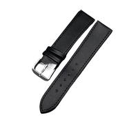 Bracelet de montre noir marron avec bracelet en cuir PU de 12 mm, 14 mm, 16 mm, 18 mm, 20 mm, 22 mm, convient aux hommes et aux femmes, 16mm