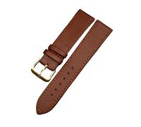 Bracelet de montre noir marron avec bracelet en cuir PU de 12 mm, 14 mm, 16 mm, 18 mm, 20 mm, 22 mm, convient aux hommes et aux femmes, 16mm