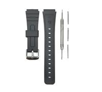 Bracelet de montre noir mat avec kit d'outils - Largeur d'attache 18 mm