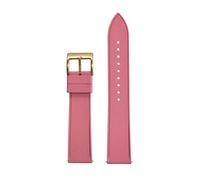 Bracelet de montre plongée FKM 22 mm, étanche à la poussière et l'eau, for hommes femmes(Pink-Gold)