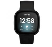 Bracelet de montre pour Fitbit Versa4/Fitbit Versa3/Fitbit Sense/Fitbit Sense2 Black M