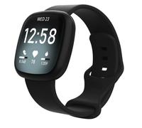 Bracelet de montre pour Fitbit Versa4/Fitbit Versa3/Fitbit Sense/Fitbit Sense2 Black S