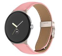Bracelet de montre pour Google Pixel Watch 1/2/3 41 mm, bracelet de rechange en cuir avec boucle pliable pour homme et femme, taille unique, Cuir, Pas de gemme