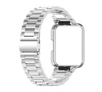 Bracelet de montre pour homme, bracelet de rechange en acier inoxydable à dégagement rapide, coque en métal compatible avec Xiaomi Redmi Watch2 Lite, version internationale avec étui de protection