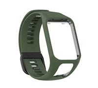 Bracelet de montre pour TomTom Golfer 2/Runner 2/Runner 3, bracelet de rechange pour montre connectée TomTom Spark/Adventurer pour homme et femme, 14 cm, Silicone, Pas de gemme