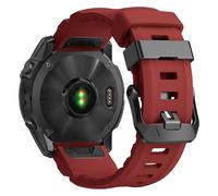 Bracelet de montre Quickfit de 26 mm pour Garmin Fenix 8 51 mm / Fenix 5X/Fenix 7X/6X/5X Plus/6X Pro - Bracelet de rechange en silicone robuste pour Garmin Fenix 3/Tactix Delta/EPIX Pro 51 mm/Enduro 3