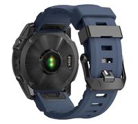 Bracelet de montre Quickfit de 26 mm pour Garmin Fenix 8 51 mm / Fenix 5X/Fenix 7X/6X/5X Plus/6X Pro - Bracelet de rechange en silicone robuste pour Garmin Fenix 3/Tactix Delta/EPIX Pro 51 mm/Enduro 3