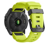 Bracelet de montre Quickfit de 26 mm pour Garmin Fenix 8 51 mm / Fenix 5X/Fenix 7X/6X/5X Plus/6X Pro - Bracelet de rechange en silicone robuste pour Garmin Fenix 3/Tactix Delta/EPIX Pro 51 mm/Enduro 3