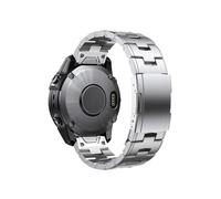 Bracelet De Montre QuickFit En Alliage De Titane, 26mm 22mm, Adapté À For Garmin Fenix 7 7X Pro, Bracelet Métallique Solaire For Epix Pro (Gen 2), 47mm 51mm(Silver 2,QuickFit 22mm)
