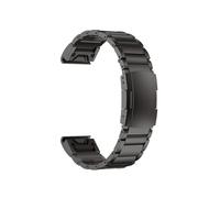 Bracelet De Montre QuickFit En Alliage De Titane, 26mm 22mm, Adapté À For Garmin Fenix 7 7X Pro, Bracelet Métallique Solaire For Epix Pro (Gen 2), 47mm 51mm(Black 1,QuickFit 26mm)