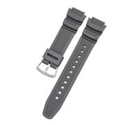 Bracelet De Montre Rechange 18 Mm For CASIO AE1200/1300/1000 W-219, For Caoutchouc Silicone, For Homme, Accessoire(Grey S)