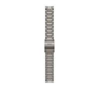 Bracelet de montre renforcé avec maillons en flèche et fermoir à boucle déployante Garmin Quickfit® 22 Argenté TU