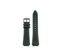 Bracelet de montre rétro en cuir de vache convexe 18mm Compatible avec Casio AE-1200 AE-1300 A158 A159 A168 A169 F91w(A Green-black)