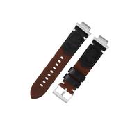 Bracelet de montre rétro en cuir de vachette Compatible avec Casio G-SHOCK GA-2100 GA-2110 GBM-2100(Dark brown-silver,For GA2100)