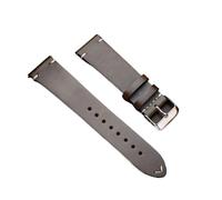 Bracelet de montre rétro fait main en cuir de veau ciré à l'huile for femme, 18-22 mm, à dégagement rapide, adapté à la plupart des montres à ouverture plate(ArmyGreen,18mm)