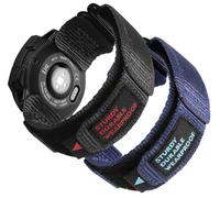 Bracelet de montre robuste pour Garmin Instinct/Instinct 2 Solar/Instinct3 - 45 mm - Bracelet de rechange en nylon avec boucle tissée pour Garmin Instinct 2 Tactical/Esports/Tide/Instinct Solar Noir +