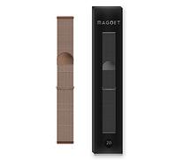 Bracelet de Montre Rose Gold Black [Maille Milanaise 20MM] [Acier Inoxydable] Hommes & Femme - Compatible pour Connectée Withings Steel - Samsung Galaxy Watch/Active 1, 2 Cadran 40 et 44MM/S2