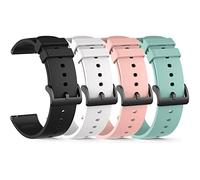 Bracelet de montre RuenTech Compatible pour smartwatch Gydom/TOOBUR/Woneligo IDW13 IDW19, bracelet de rechange en silicone pour accessoires Gydom IDW13/LW51 (Pack de 4)