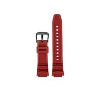 Bracelet de montre Silicone Compatible avec Casio AQ-S810W/S800W AE-1000W AE1200 SGW-400H/300H/500H W-735H/216H MRW-200(Red-black A)