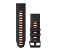 Garmin Quickfit® 26 Mm Silicone Strap Noir,Gris Black / Flame Red