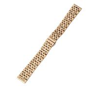 Bracelet de Montre Solide à Sept Perles en Acier Inoxydable, 10 12 14 16mm, Boucle Pliante, Bracelet de Remplacement à dégagement Rapide for Hommes et Femmes