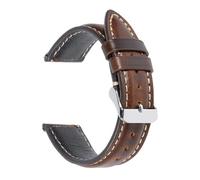 Bracelet de Montre Souple en Cire et Huile, 1 pièce, 18 mm, 19, 20, 21 ou 22, Compatible avec Les Montres Swatch GT 4 3(Deep Brown,20mm)