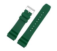 Bracelet de montre sport en silicone 22 mm compatible avec Seiko Men caoutchouc plongée étanche compatible la série Casio Duro Swordfish MDV106 MDV107(Green)