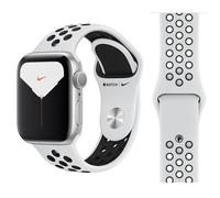 Bracelet De Montre Sport Loop Apple Nike 44/45/46mm Pure Platinum Noir