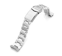 Bracelet de montre Super-O Boyer 20 mm compatible avec Seiko SSC813P1 SSC815P1, acier inoxydable, Man's size