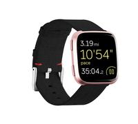 Bracelet de montre tissé léger et respirant, pour montre intelligente Fitbit Versa, noir, le plus récent