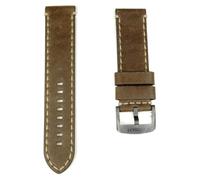 Bracelet de montre - TISSOT - Chrono XL - Cuir vieilli marron - 22mm - Boucle acier PVD gris