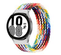 Bracelet de montre tressé Solo Loop de 20 mm, compatible avec Samsung Galaxy Watch 5/5 Pro/4/4 Classic/3 41 mm/Active 2/Active pour Amazfit BIP/GTR 42 mm/GTS/2/2e/3 pour Huawei Watch GT/2/2e/pro 42 mm