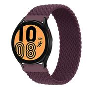Bracelet de montre tressé Solo Loop de 20 mm, compatible avec Samsung Galaxy Watch 5/5 Pro/4/4 Classic/3 41 mm/Active 2/Active pour Amazfit BIP/GTR 42 mm/GTS/2/2e/3 pour Huawei Watch GT/2/2e/pro 42 mm