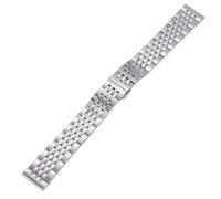 Bracelet de montre universel Bracelet de montre en acier inoxydable massif à sept perles 12/13/14/15/16/17/18/19 20/21/22/23/24 mm, accessoires remplacement