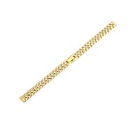 Bracelet de montre universel en acier inoxydable for femmes, petite taille, 6mm, 8mm, 10mm, 12mm, 14mm, 16mm, mode dames, Bracelet en or(Gold,8mm)