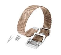 Bracelet de montre vintage en toile tissée respirante 20 mm/22 mm, compatible avec les bracelets tissu tressé Rolex, Black Green Water Ghost, Hamilton, Seiko, Tudor(Khaki,20mm)