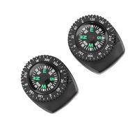 Bracelet de Navigation Coulissant 2 pièces, Mini Boussole de Poignet en Plastique, Bracelet paracorde, Bracelet de Montre pour la randonnée en Plein air et la Survie