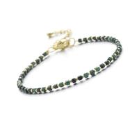 Bracelet de perles à facettes en pierre naturelle de 2 mm avec fermoir en laiton pour un usage quotidien, cadeau d'anniversaire pour femme, Pierre