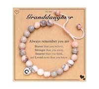 Bracelet de perles avec pendentif élégant en forme de lettre pour le premier jour d'école. Montre radio-pilotée pour homme en cuir, taille unique, Plastique, Pas de pierre précieuse