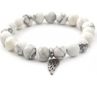 Bracelet de perles blanches Howlit MINK30/17