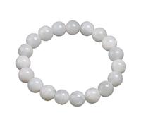 Bracelet de Perles，Bracelet Pierre Lune Blanche Chakra Divine Féminine Équilibre Émotionnel Chance Bracelets for Femmes Hommes Unisexe Bijoux Fins wanglan(Beads 6mm-21cm 8.3inch)