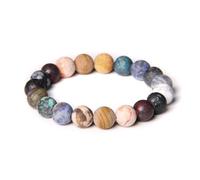 Bracelet de Perles ， Bracelets 10 mm for Femmes Hommes Chakra Multicolore en Pierre Naturelle Corde élastique Extensible Bijoux Faits à la Main Cadeaux wanglan(19cm-NO.20)