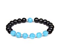 Bracelet de Perles ， Bracelets d'agates Rouges géométriques for Femmes Hommes à Facettes Quartzs Naturels en Pierre Opale Aventurine Bijoux Mode Uniques wanglan(19cm-Apatite)