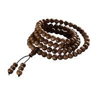 Bracelet de Perles de Bouddha en Bois d'agar Naturel 108, Multi-Cercles, prière, Yoga, Accessoires de Poignet pour Hommes et Femmes, 6mm