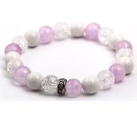 Bracelet de perles de jade et de cristal MINK104/17