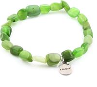 Bracelet de perles de jade néphrite de Sibérie (Russie)