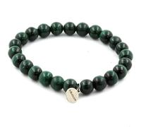 Bracelet de perles de malachite du Congo 8 mm de qualité supérieure 7A